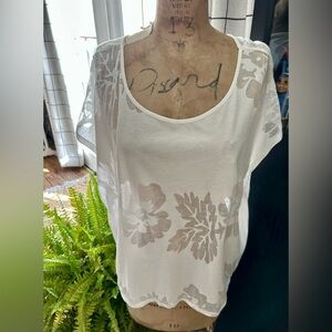 Ralph Lauren Tropical Print White T-shirt